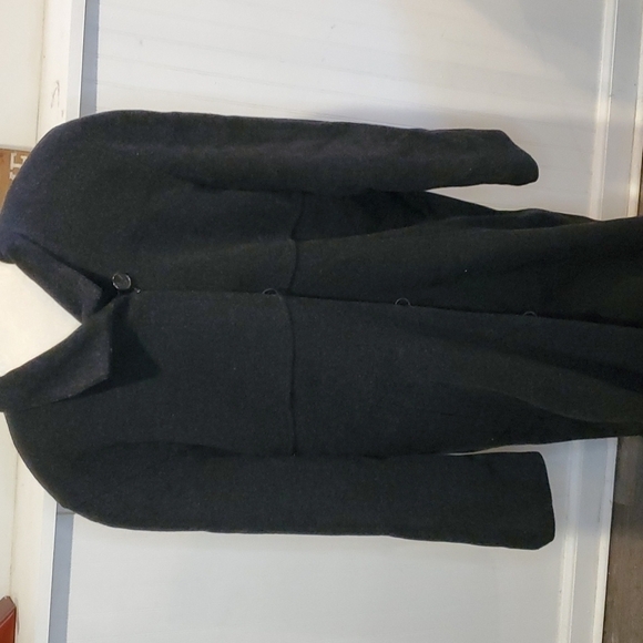 Vintage Halston Fully Lined Wool Long Coat Sz 12 made in Russia - Picture 1 of 11